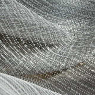 Moonlight Ash Grey Glittering Mesh Net Curtain 2