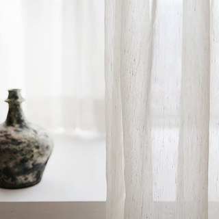 Natural Linen Cotton Blend Voile Curtain 3