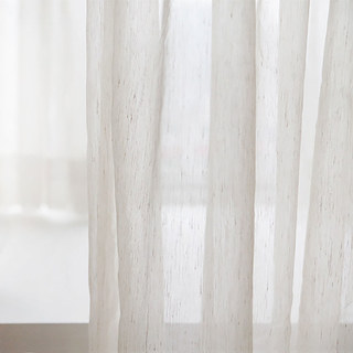 Natural Linen Cotton Blend Voile Curtain 2