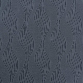 Surf 3D Jacquard Wave Patterned Black Crushed Curtain 8