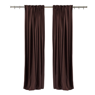 Fine Rich Chocolate Brown Velvet Curtain 5