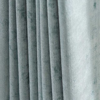 Luxury Duck Egg Sage Green Chenille Curtain 2