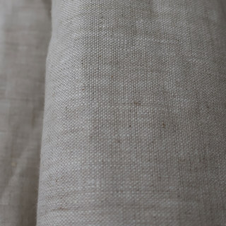 Shabby Chic Oatmeal Natural Color 100% Flax Linen Curtain 6