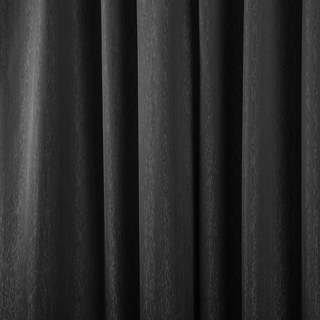 Silk Waterfall Subtle Textured Striped Shimmering Charcoal Black Curtain 2