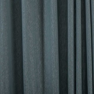 Silk Waterfall Subtle Textured Striped Shimmering Haze Blue Curtain 2