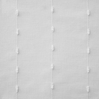 Craft Feel Textured White Dot Striped Voile Curtain