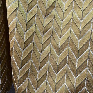 Elegante Art Deco Chevron Gold Curtain 3