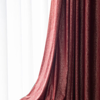 Gilded Age Scarlet Red Blackout Velvet Curtain with Gold Stripes 2
