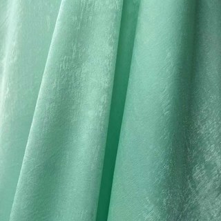 Satiny Touch Turquoise Green Voile Curtain