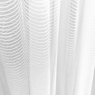 Reef Ripple Ivory White Voile Curtain