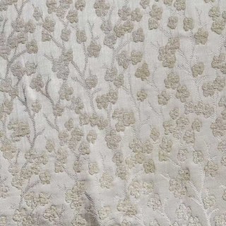Cherry Blossoms Cream Floral Chenille Blackout Curtain 6