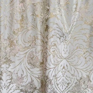 Golden Baroque Luxury Jacquard Cream Gold Damask Curtains 5