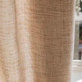 Endless Summer Waterproof Cream Oatmeal Linen Style Outdoor Voile Curtain 4