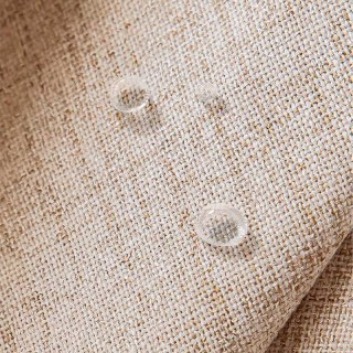 Endless Summer Waterproof Cream Oatmeal Linen Style Outdoor Voile Curtain