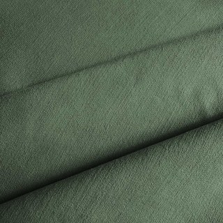 Double Plush Olive Green Chenille Blackout Curtain
