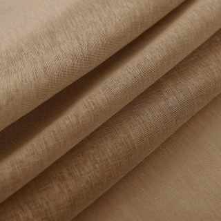Luxe Coffee Sheer Voile Curtain