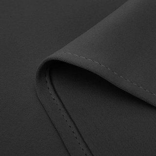 Malibu Waterproof Blackout Twill Dark Grey Outdoor Curtain