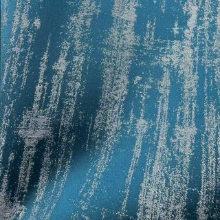 Rustic Rainfall Abstract Textured Teal Curtains 4