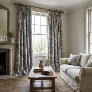 Forest Tale Toile de Jouy Bear Leopard Owl Grey Blackout Animal Print Curtains 4