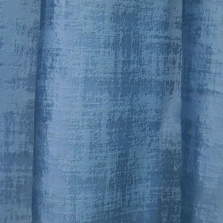 Premium Textured Haze Blue Velvet Curtain 6
