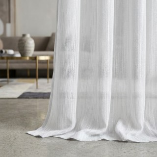 Silk Waterfall White Chiffon Voile Curtain
