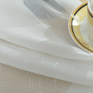 A Touch of Sunshine White Semi Heavy Net Curtain 14