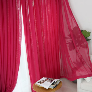 Notting Hill Rose Pink Sheer Curtain 2