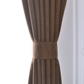 Sleek City Brown Blackout Curtain 4