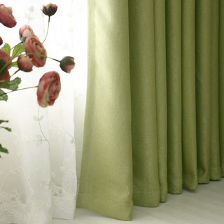 Subtle Spring Lime Green Curtain 5