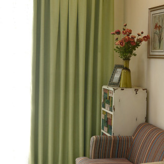Subtle Spring Lime Green Curtain 2