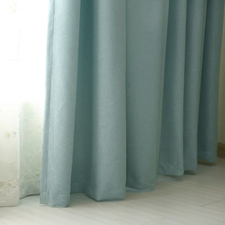 Subtle Spring Turquoise Green Curtain 4