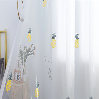 Calypso Tropical Pineapples Sheer Curtain 4