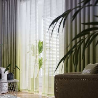 The Perfect Blend Ombre Lime Green Curtain 3