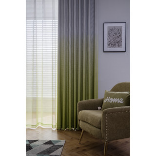 The Perfect Blend Ombre Lime Green Curtain 2