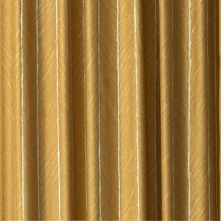 New Look Luxury Art Deco Herringbone Mustard Yellow Gold Sparkle Curtain 6