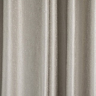 Metallic Fantasy Subtle Textured Striped Sparkling Shimmering Champagne Silver Curtain 4