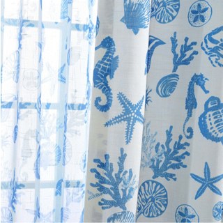 Seaside Spirit Blue Nautical Curtains 3