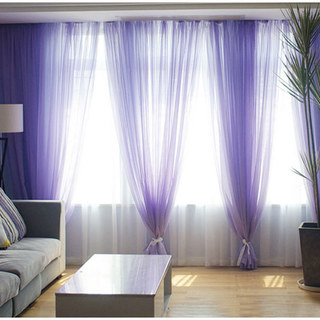 Smarties Lilac Soft Sheer Curtain 2