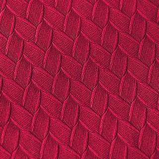 Scandinavian Basketweave Textured Rose Red Velvet Blackout Curtains 4