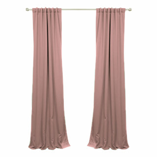 Clair de Lune Coral Dusky Pink Silky Satin Curtain 4