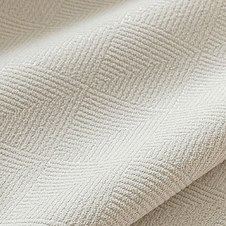 Diamond Patchwork Geometric Chenille Cream Off White Blackout Curtain 5