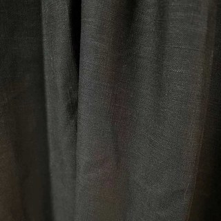 Shabby Chic Black 100% Flax Linen Curtains 3