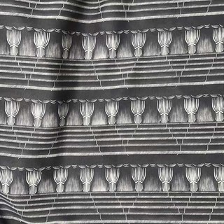 Stage Noir Modern Black and White Chenille Curtain 5