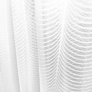 Reef Ripple Ivory White Sheer Curtain 4