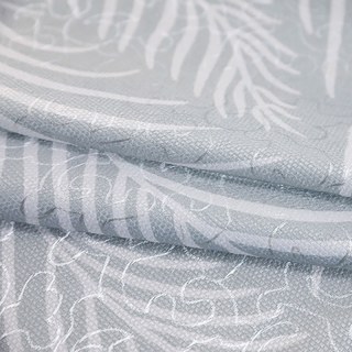 Dancing Seagrass Ash Grey Floral Curtains 5