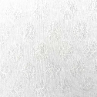 Ethereal Leaf Luxury Jacquard Ivory White Geometric Dotted Voile Curtains 5