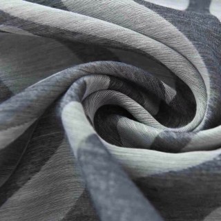 Zebra Black and White Animal Print Voile Curtains