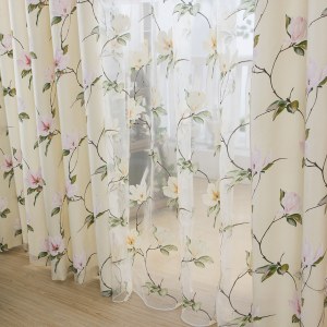 Morning Flower Boutique Cream Curtain 4