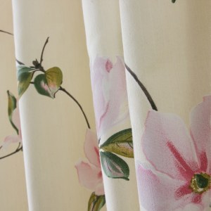 Morning Flower Boutique Cream Curtain 7