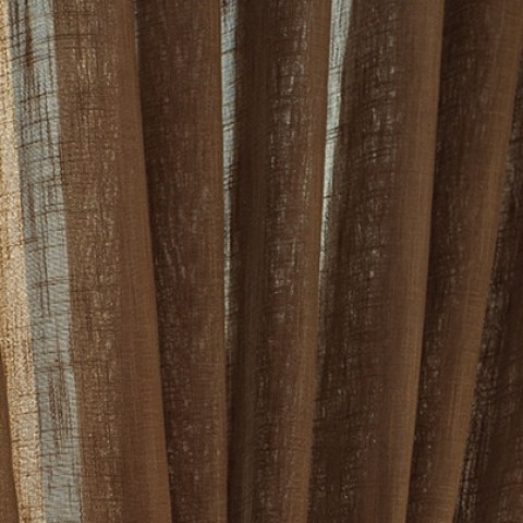 A Touch of Sunshine Brown Chestnut Heavy Net Curtain 1